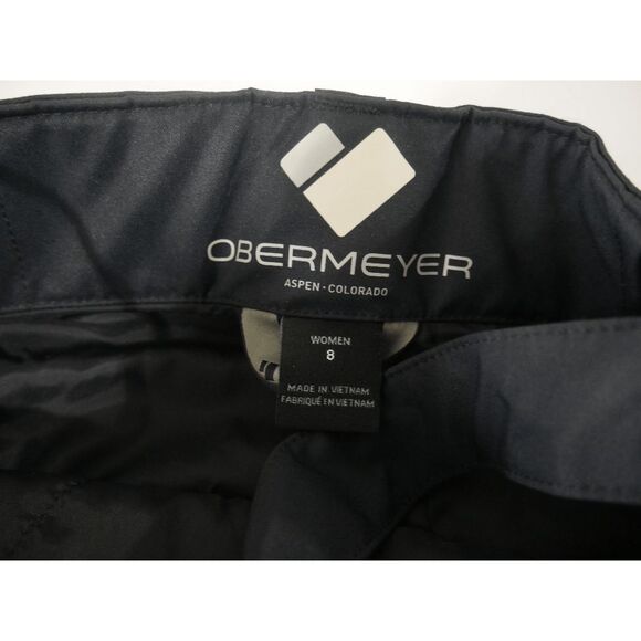 Obermeyer Women’s Malta Bib Overalls Black Waterproof Insulated Snow Ski Size 8 - Picture 9 of 11